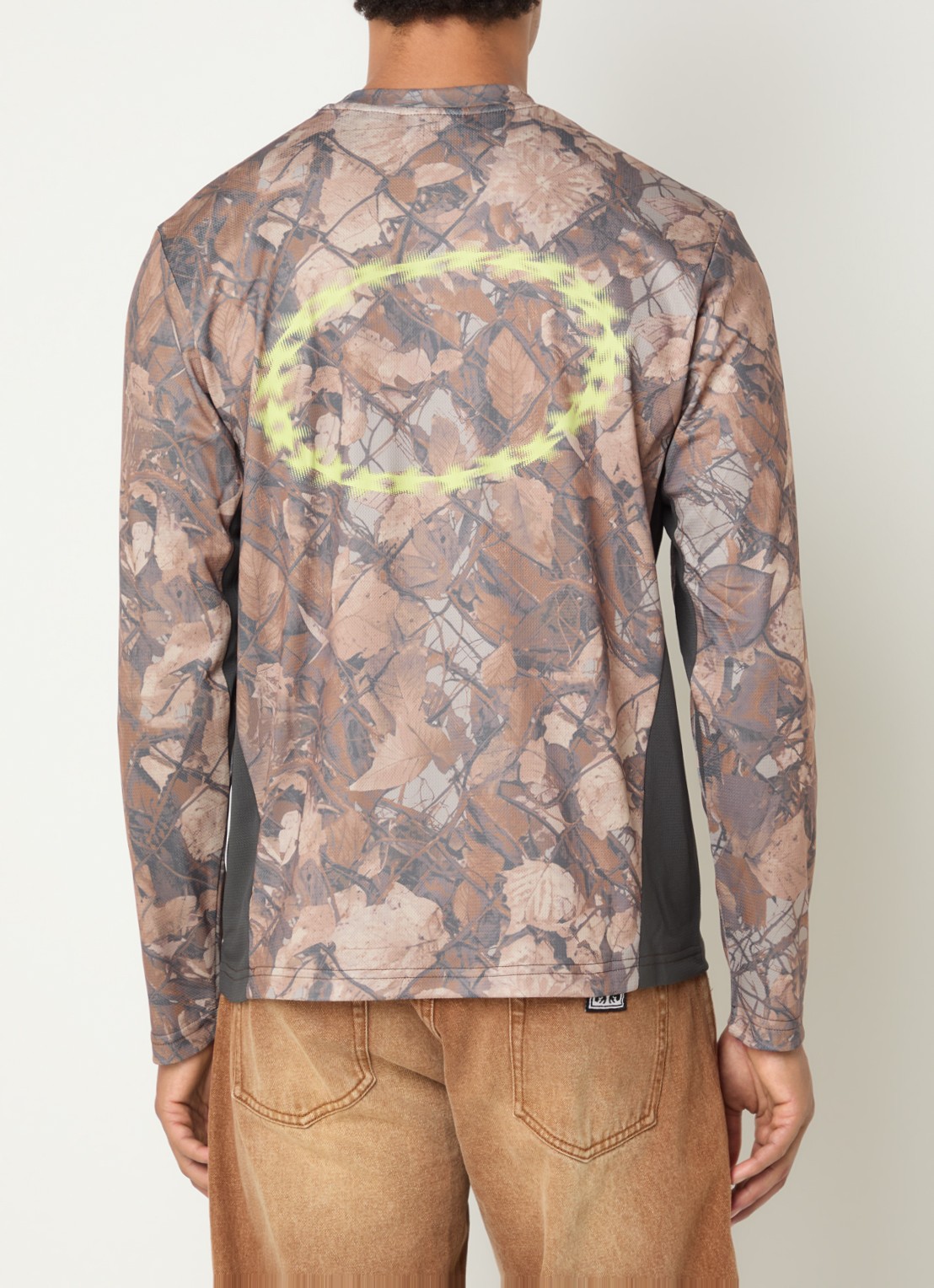 Obey Basecamp longsleeve met print - detail 3 bruin