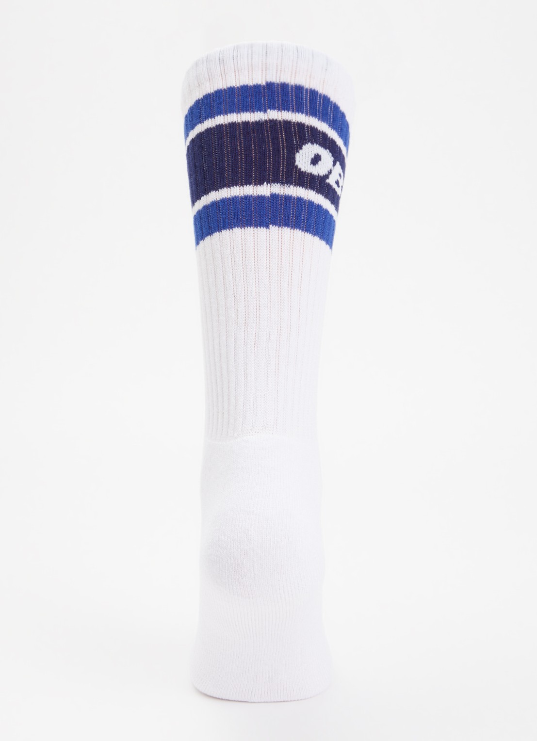 Obey Cooper sokken met logo - voorkant 2 blauw