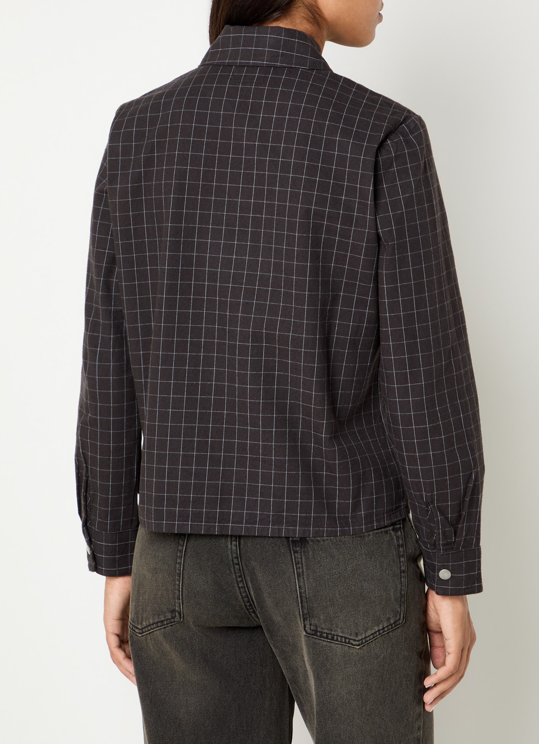 Obey Dana jack met ritszakken - achterkant antraciet