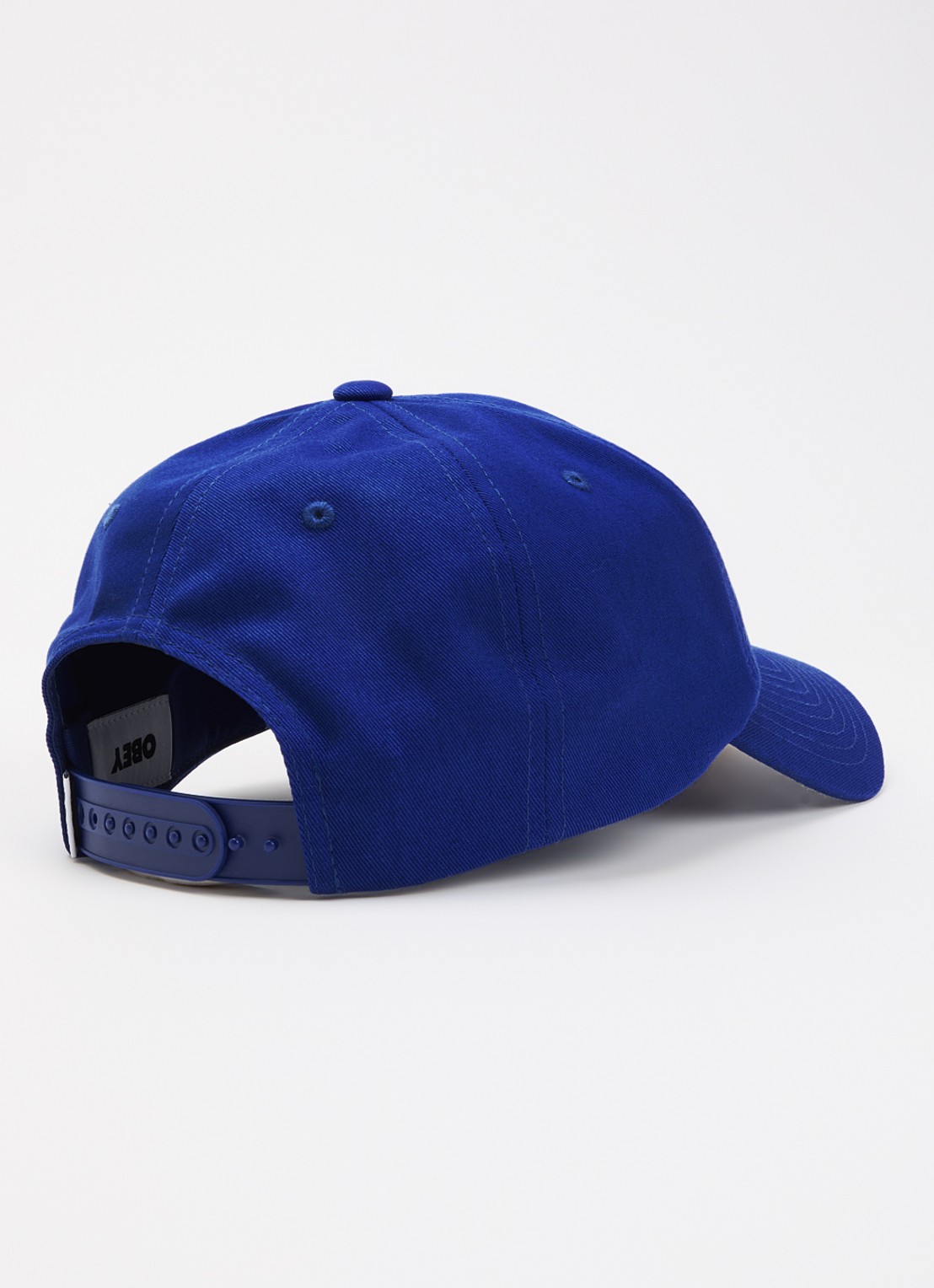 Obey Delta 5 Panel pet met logoborduring - detail 2 royalblauw
