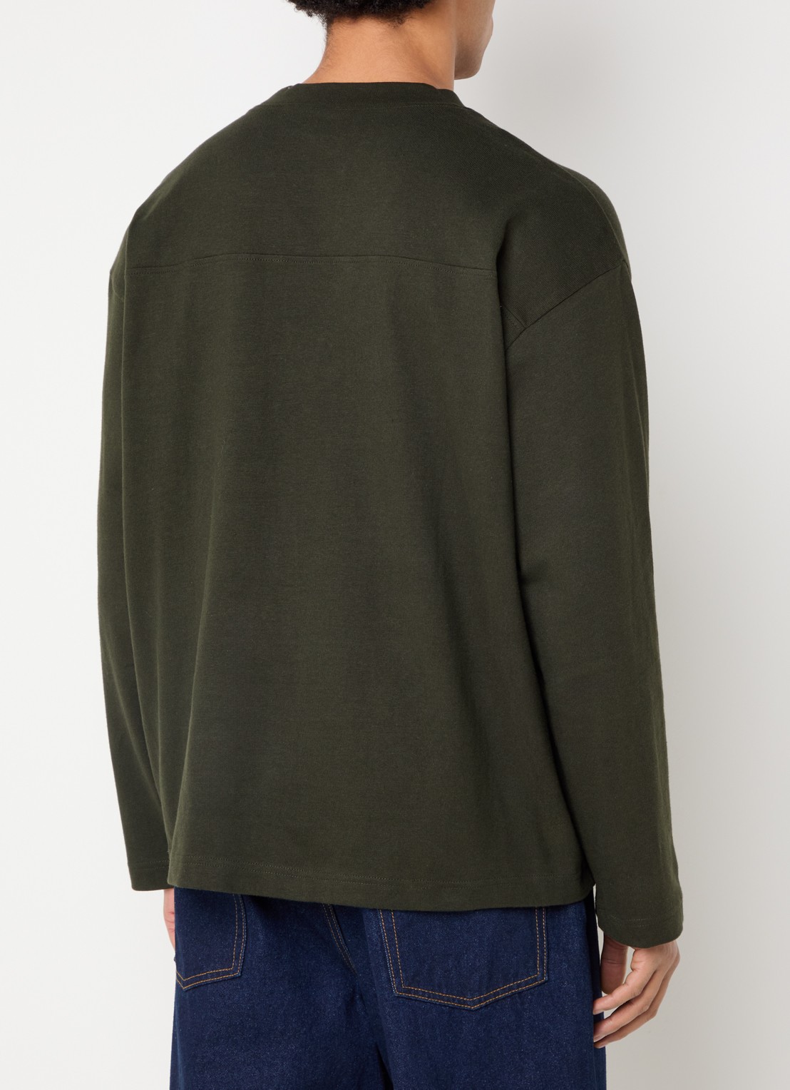 Obey Longsleeve met logoprint - achterkant 2 bronsgroen