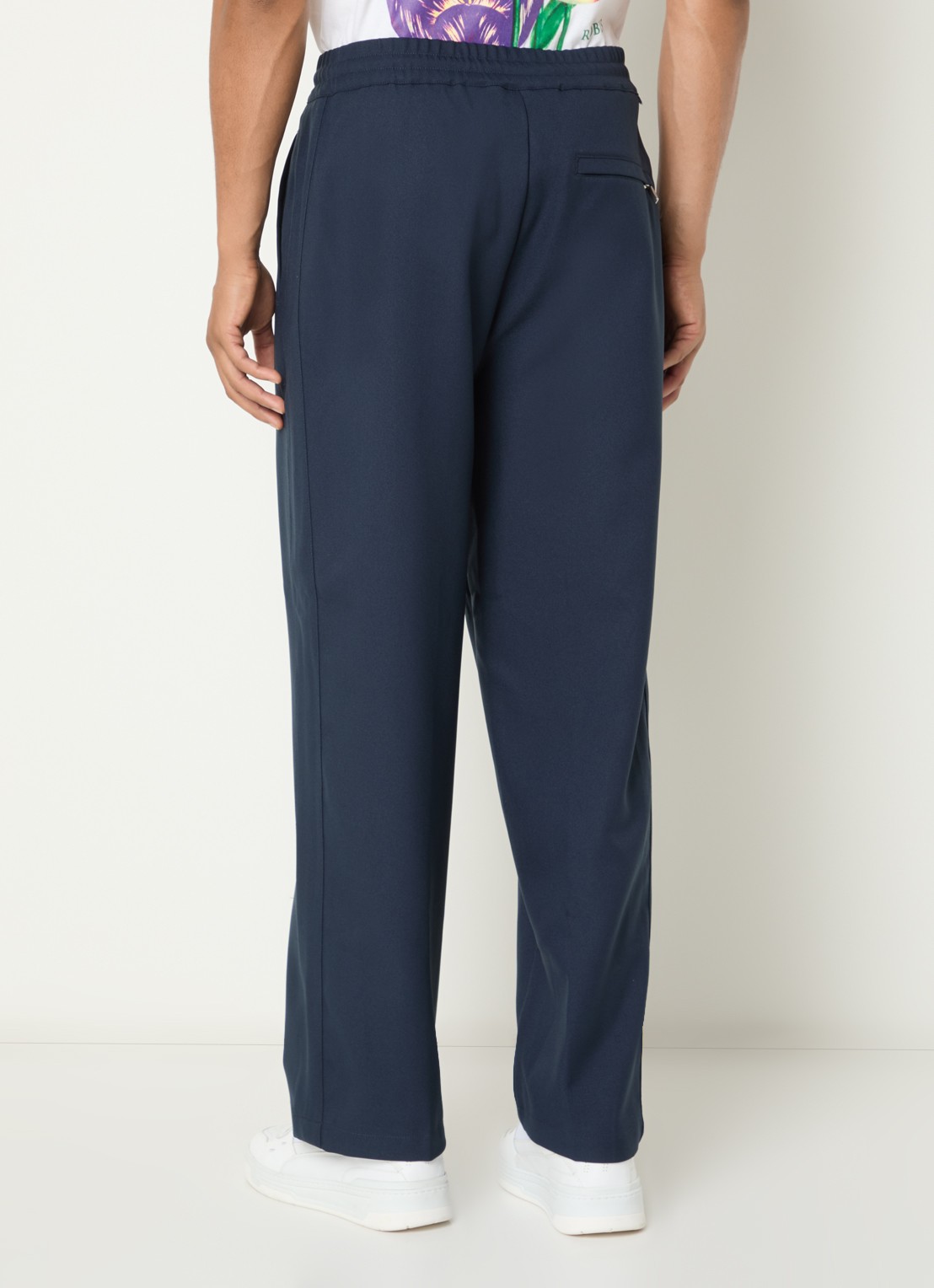 Obey Loose fit pantalon met steekzakken - achterkant 3 donkerblauw