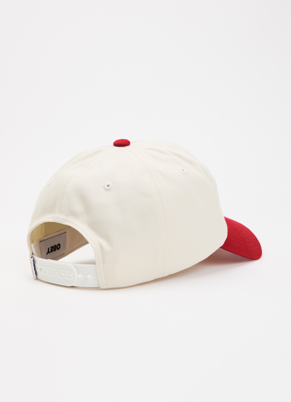 Obey Speed Squad 5 Panel pet met logoborduring - detail 2 rood