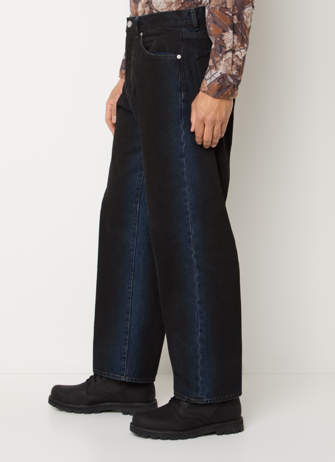 Obey Straight leg jeans met gekleurde wassing en steekzakken - detail 2 indigo