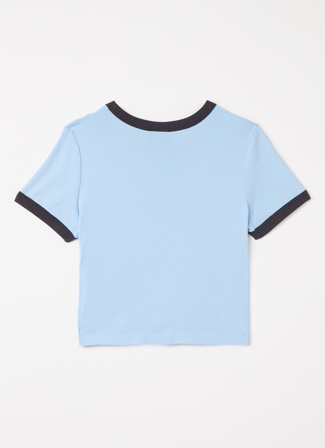 Obey T-shirt met logoprint - voorkant 3 blauw