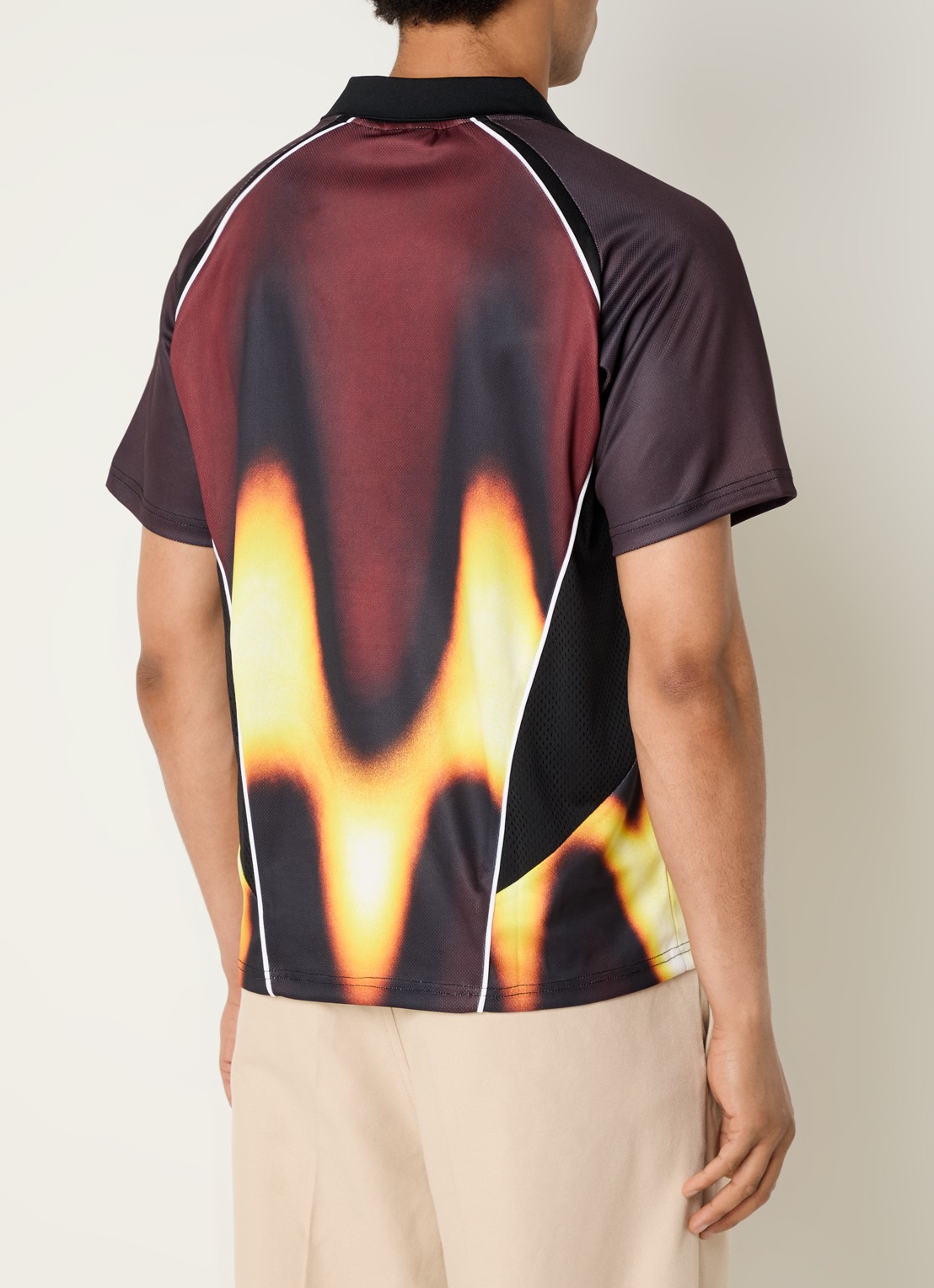 Obey T-shirt met print - achterkant 4 bordeauxrood