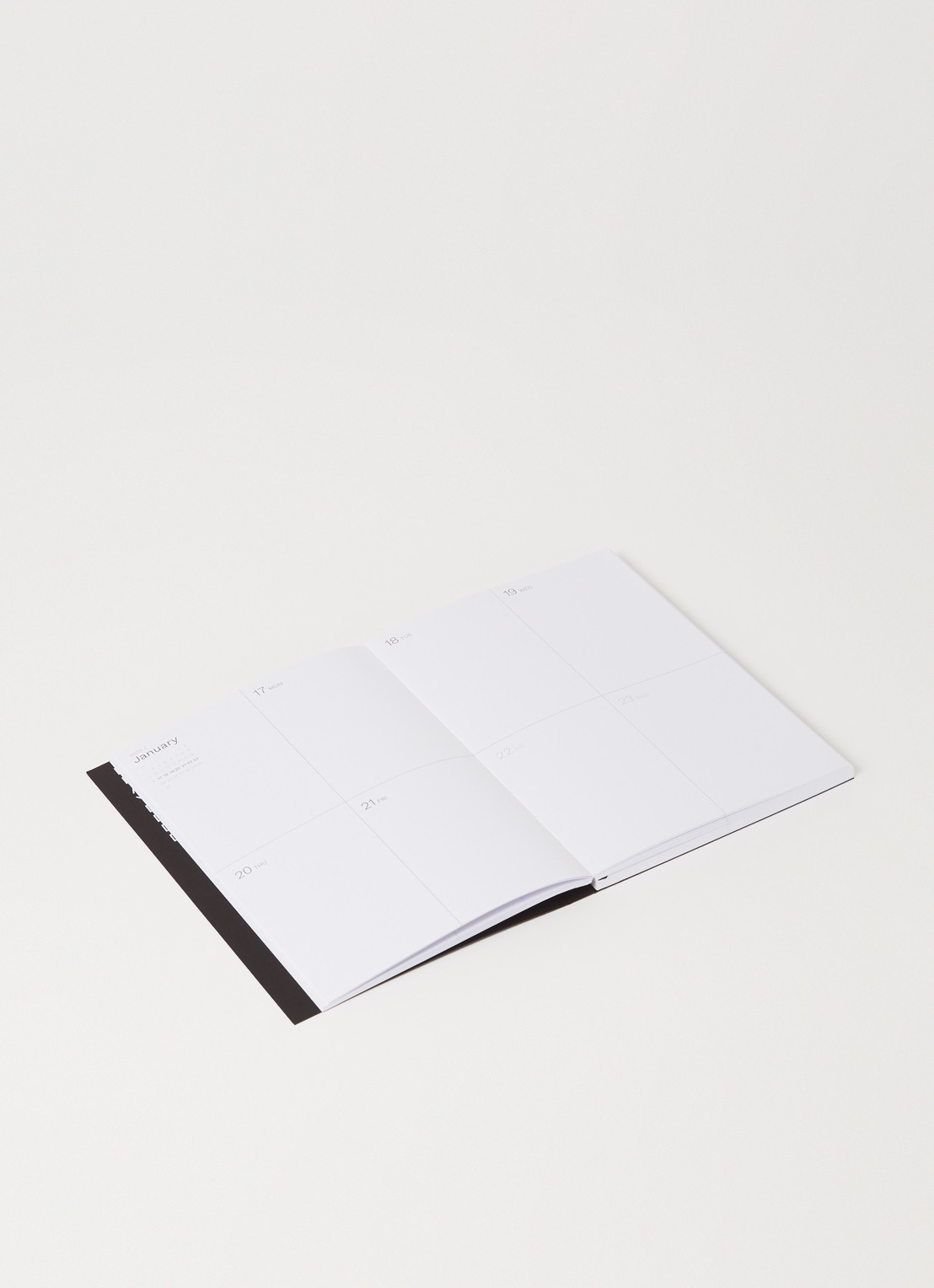 OCTÀGON DESIGN A5 Weekly Planner 2022 - detail 3 zwart