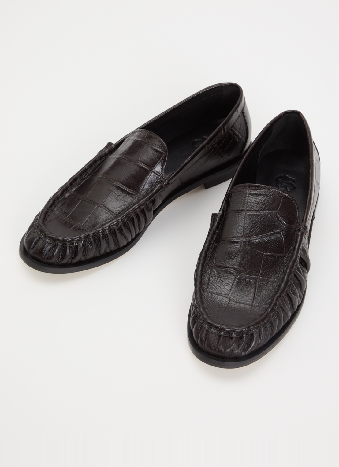 Odare Rudi loafer van leer  - detail 2 donkerbruin