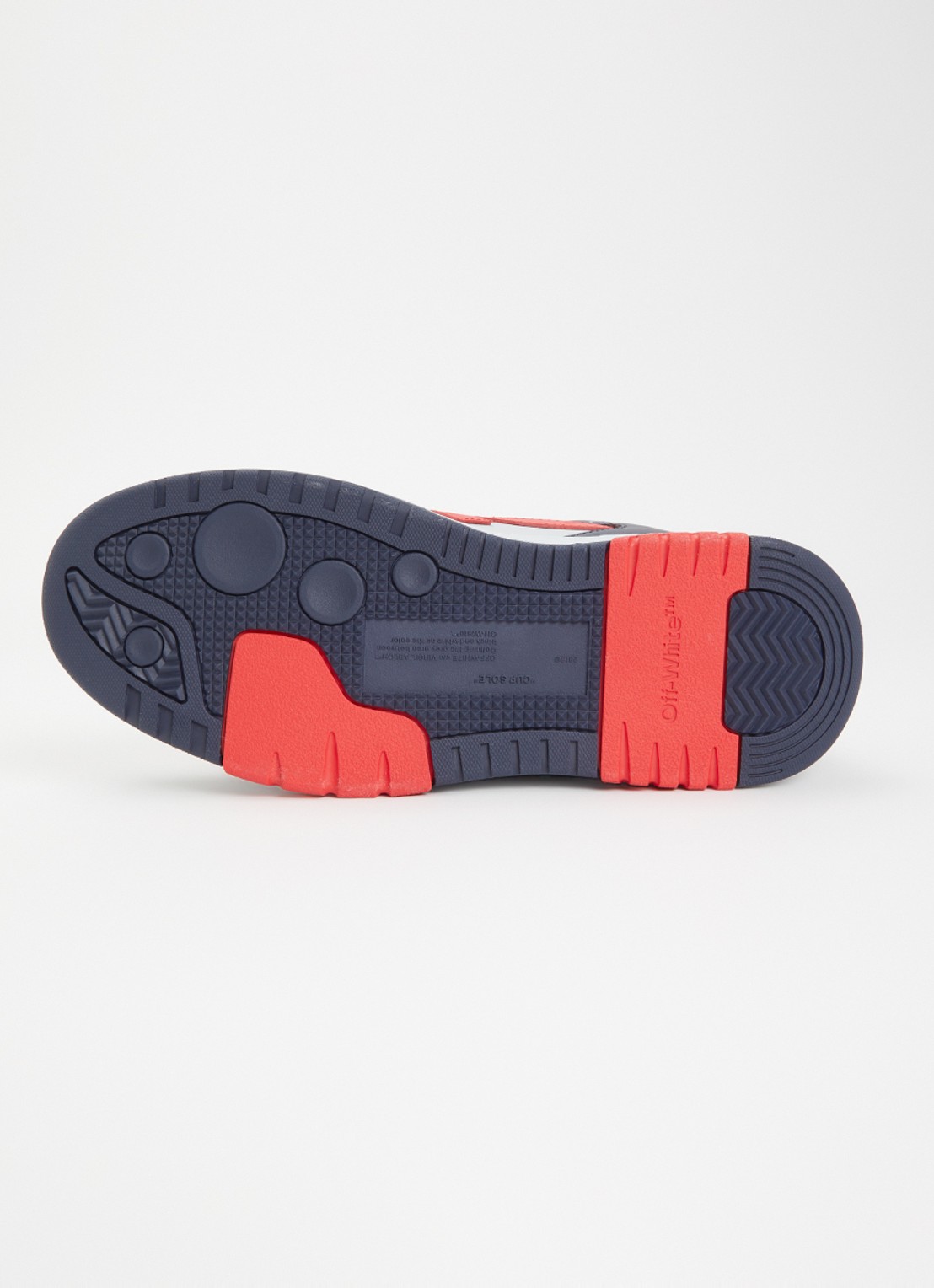Off-White B-Out Of Office sneaker van leer  - detail 4 donkerblauw