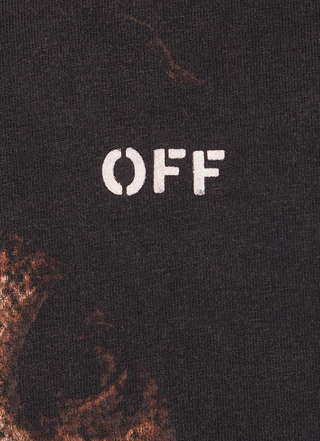 Off-White Bacchus T-shirt met print  - detail 2 zwart