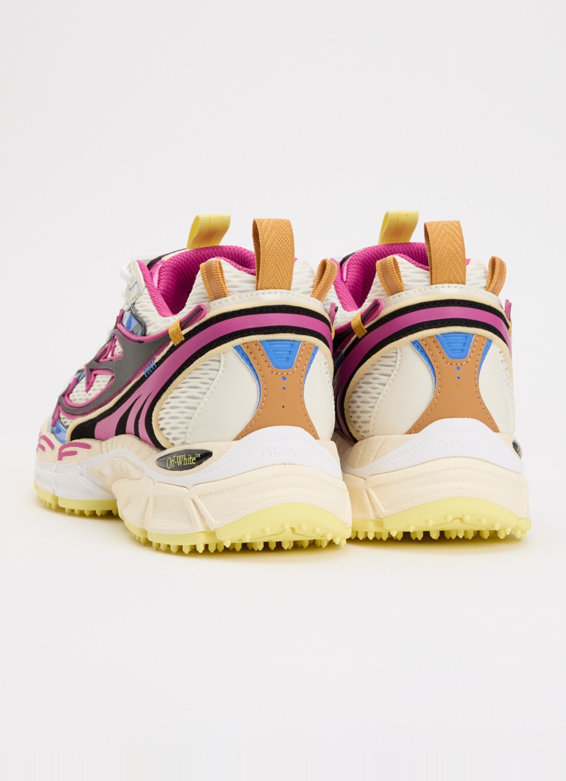 Off-White Be Right Back sneaker met mesh details - achterkant 5 fuchsia