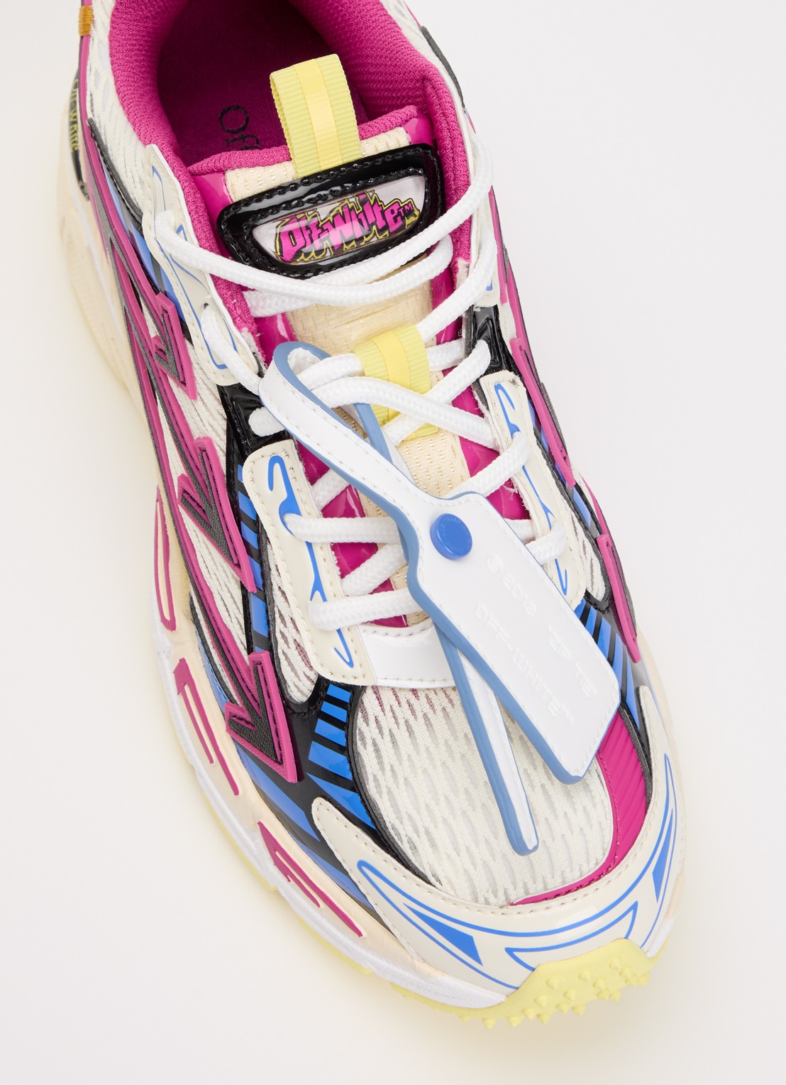 Off-White Be Right Back sneaker met mesh details - detail 4 fuchsia