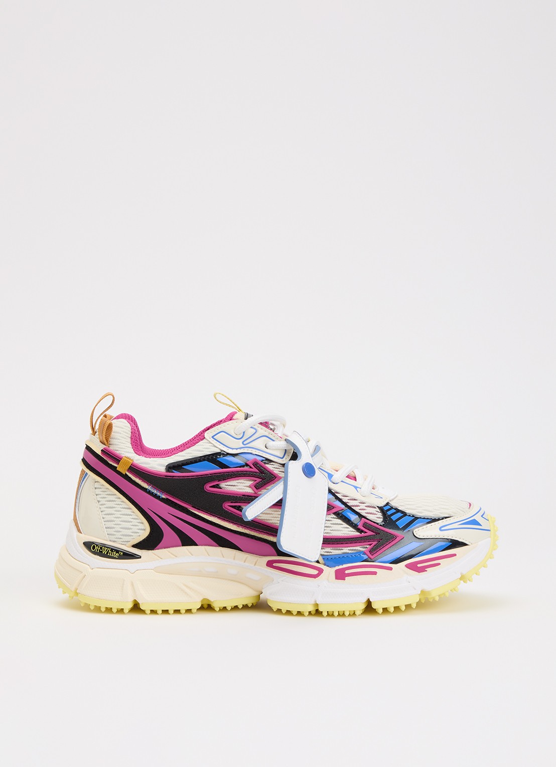 Off-White Be Right Back sneaker met mesh details - voorkant 6 fuchsia