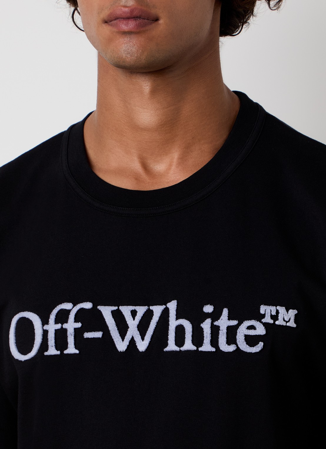 Off-White Big Bookish Wordmark T-shirt met logoprint - detail 5 zwart