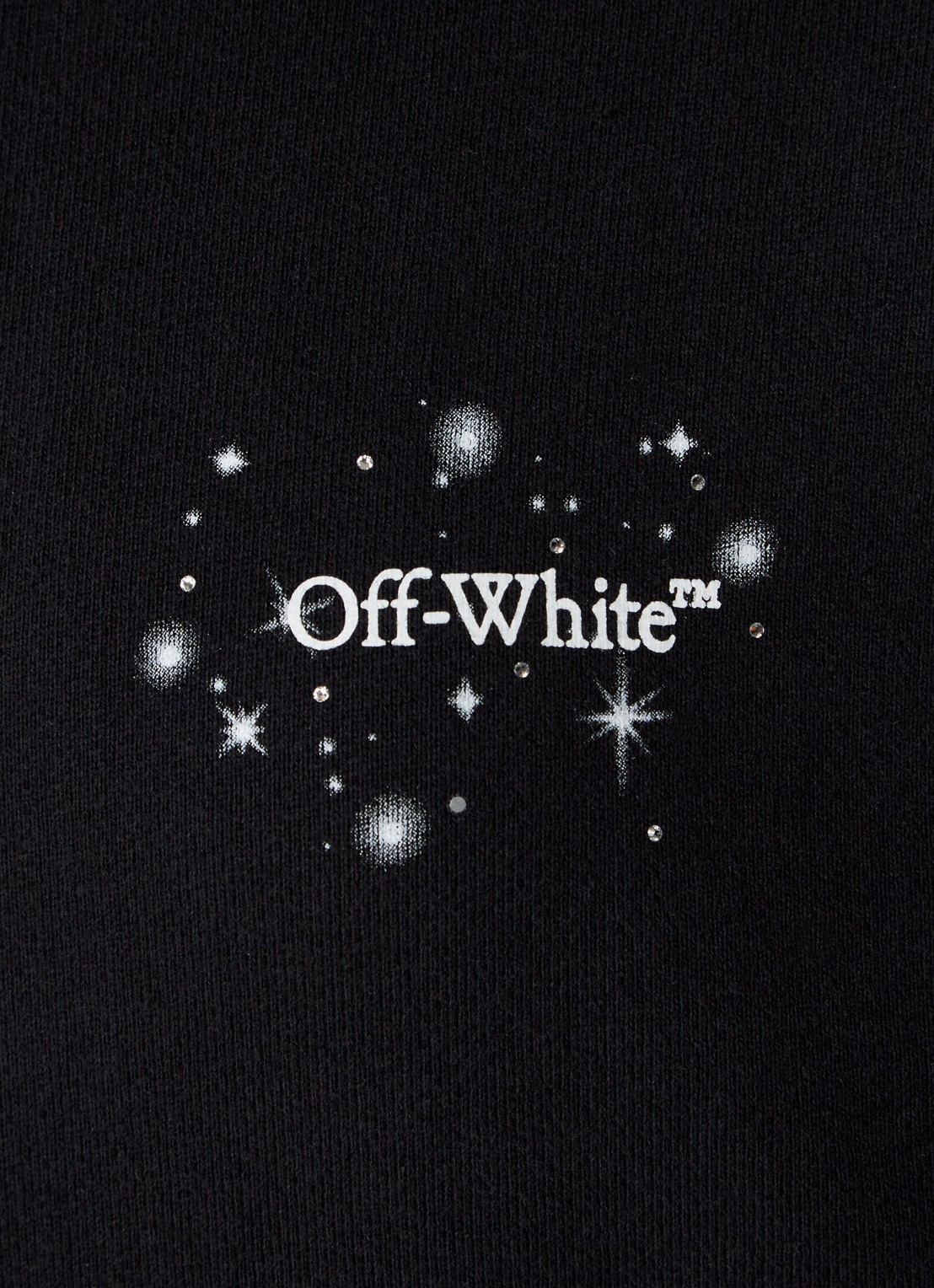 Off-White Bling Stars Arrow sweater met logo- en backprint - detail 2 zwart
