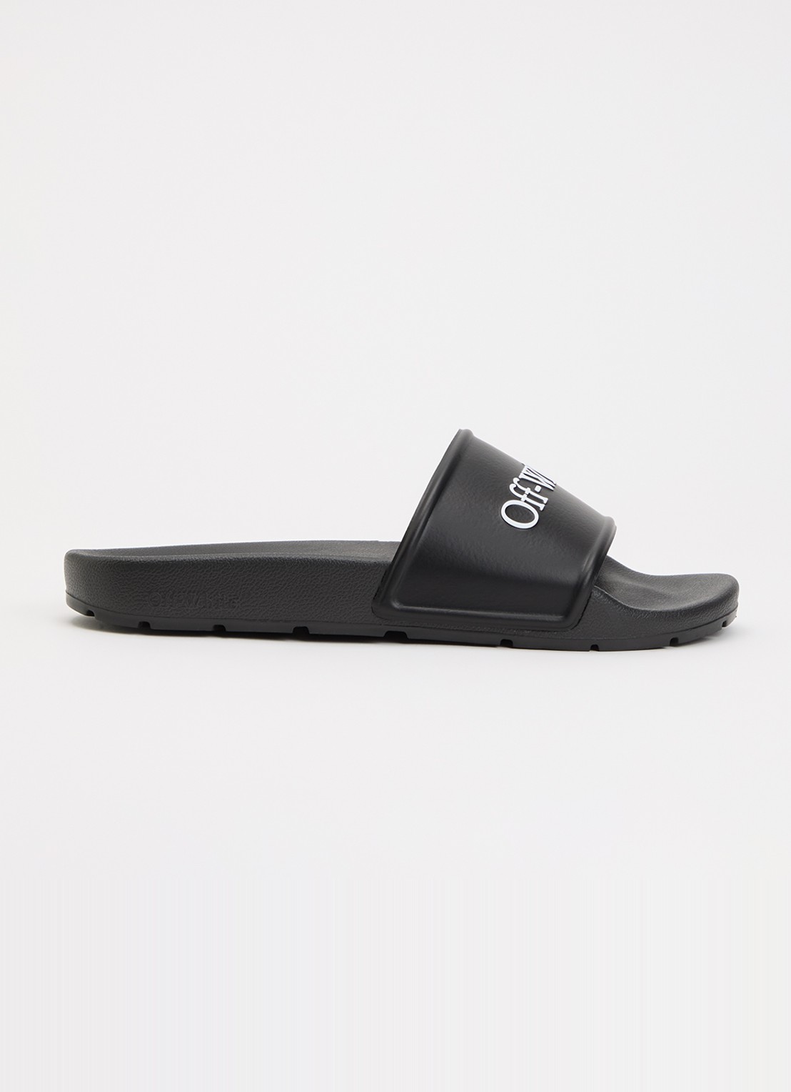 Off-White Bookish slipper met logo - voorkant 6 zwart