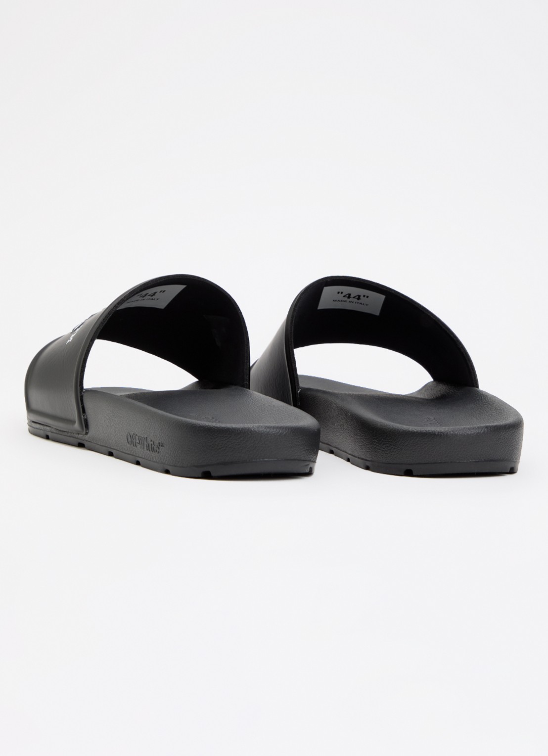 Off-White Bookish slipper met logo - achterkant 5 zwart