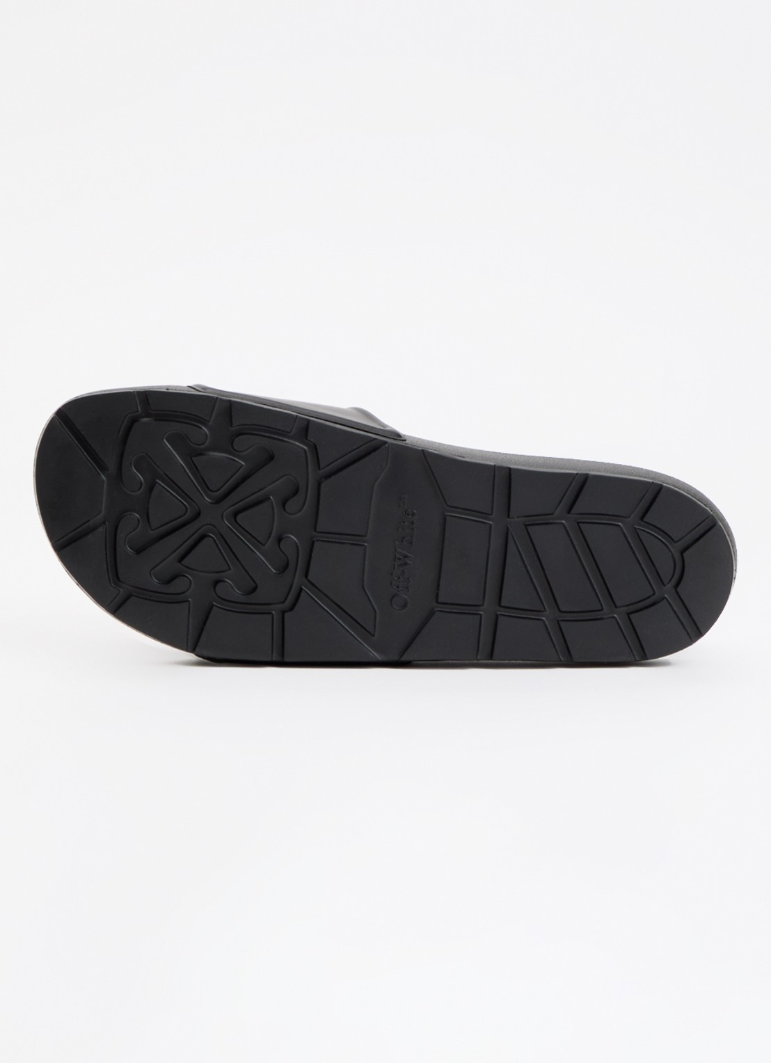 Off-White Bookish slipper met logo - detail 3 zwart