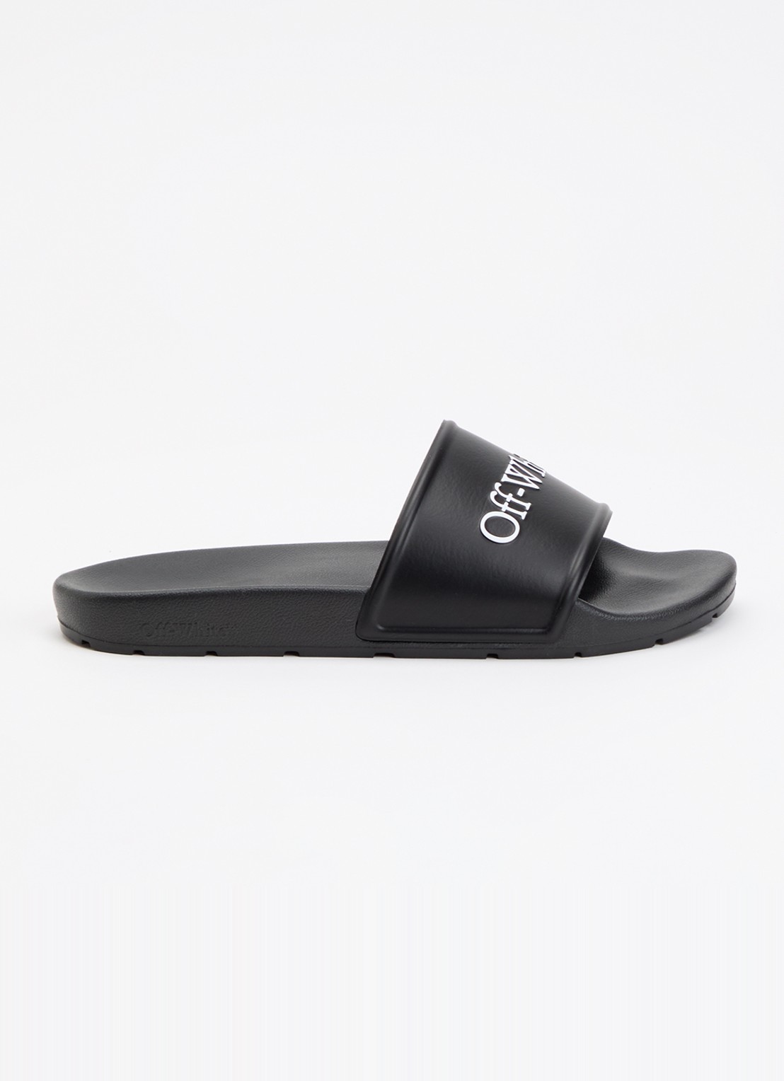 Off-White Bookish slipper met logo - voorkant 6 zwart