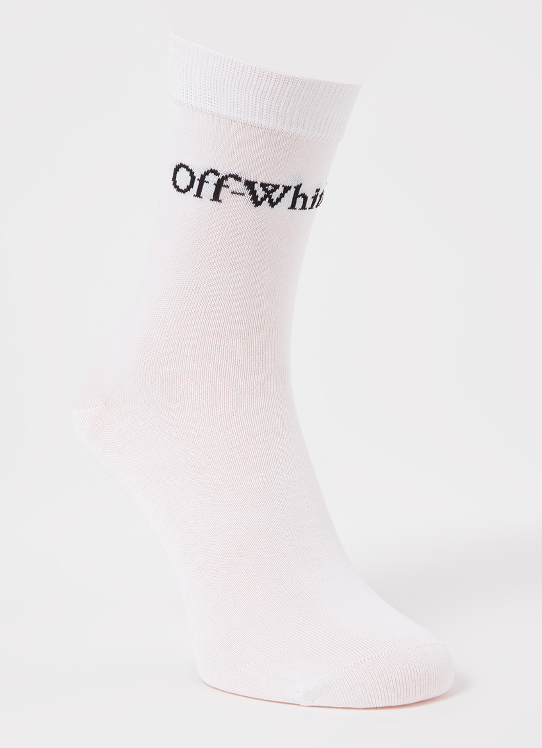 Off-White Bookish sokken met logo - voorkant 2 wit