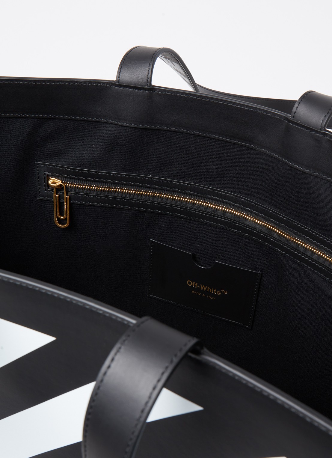 Off-White Diag Hybrid shopper van leer - detail multicolor