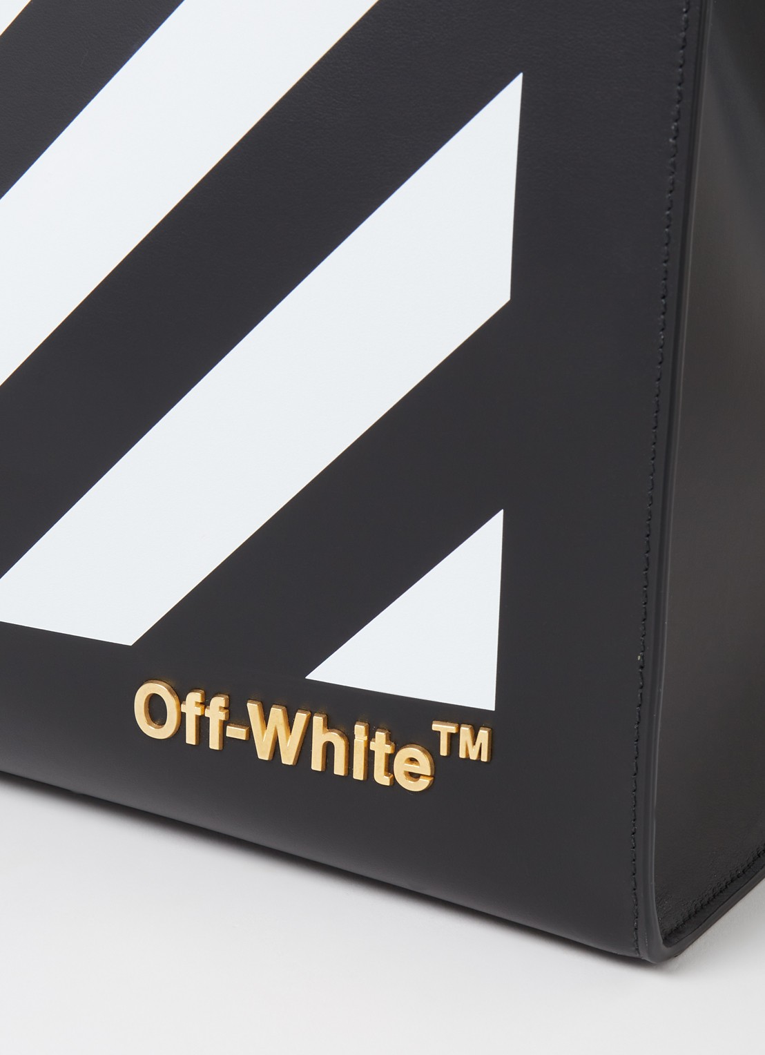 Off-White Diag Hybrid shopper van leer - detail 3 multicolor