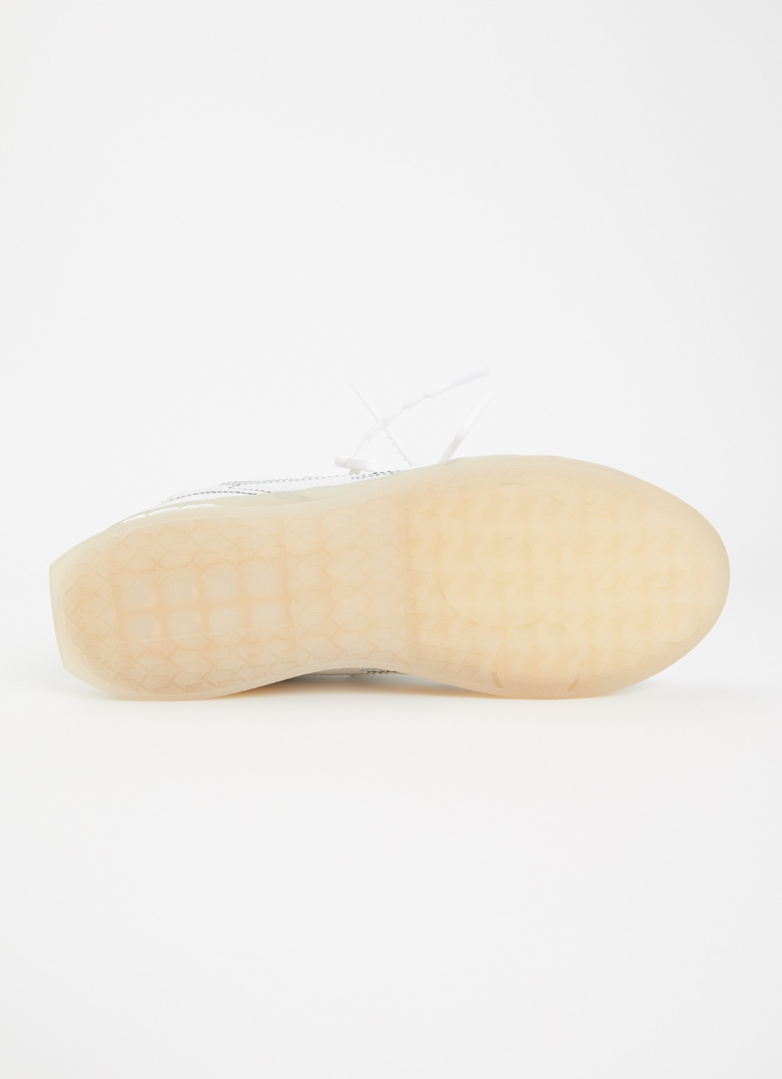 Off-White End Of Play sneaker van denim met details van kalfsleer - detail 4 wit
