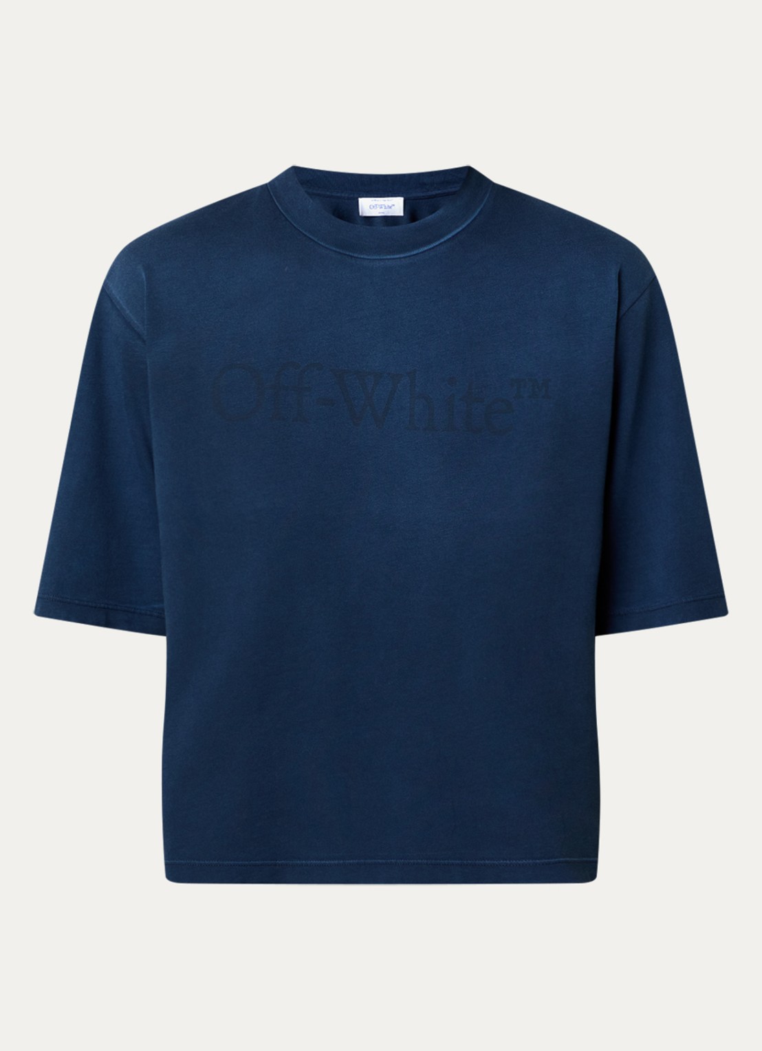 Off-White Laundry Box T-shirt met logoprint - voorkant 2 indigo