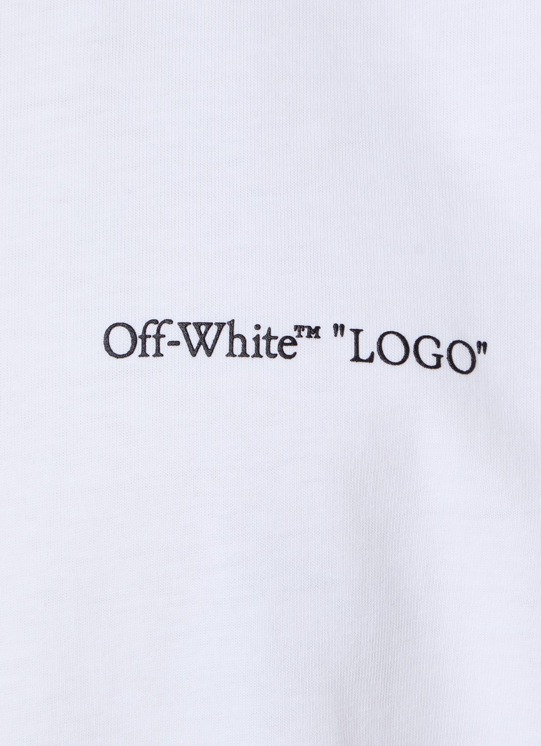 Off-White Logo Quote T-shirt met logo - detail 2 wit