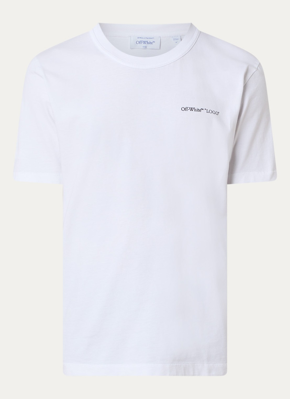Off-White Logo Quote T-shirt met logo - voorkant 4 wit