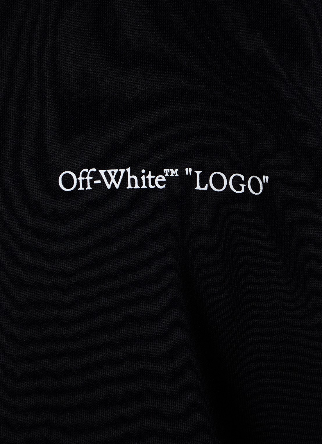 Off-White Logo Quote T-shirt met logo - detail 5 zwart