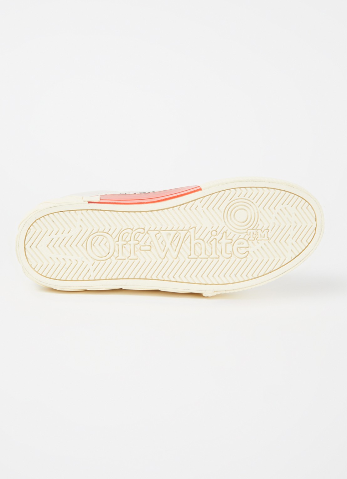 Off-White Low Vulcanized sneaker van kalfsleer - detail 7 creme