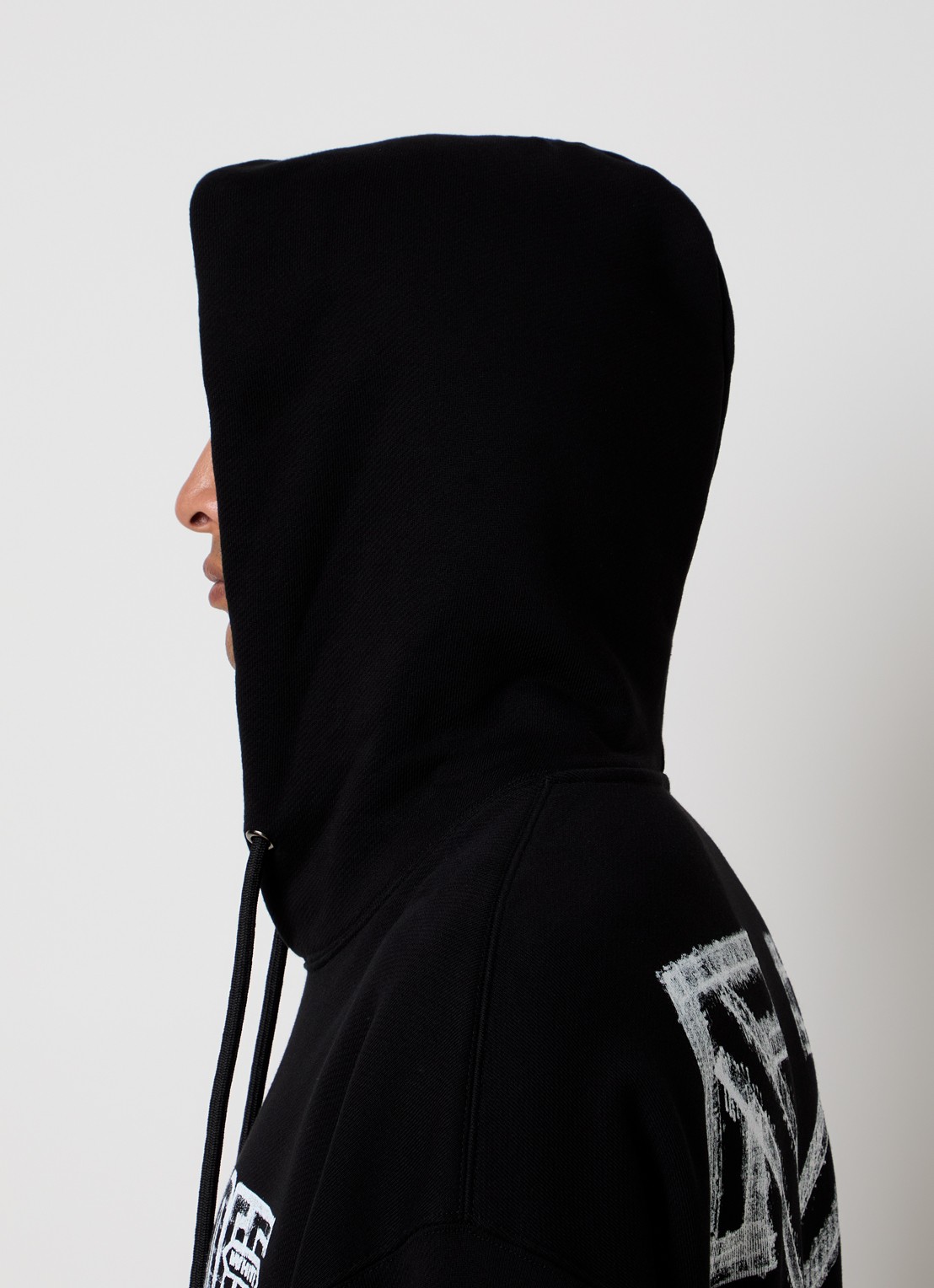 Off-White Motion hoodie met logo- en backprint - detail 5 zwart