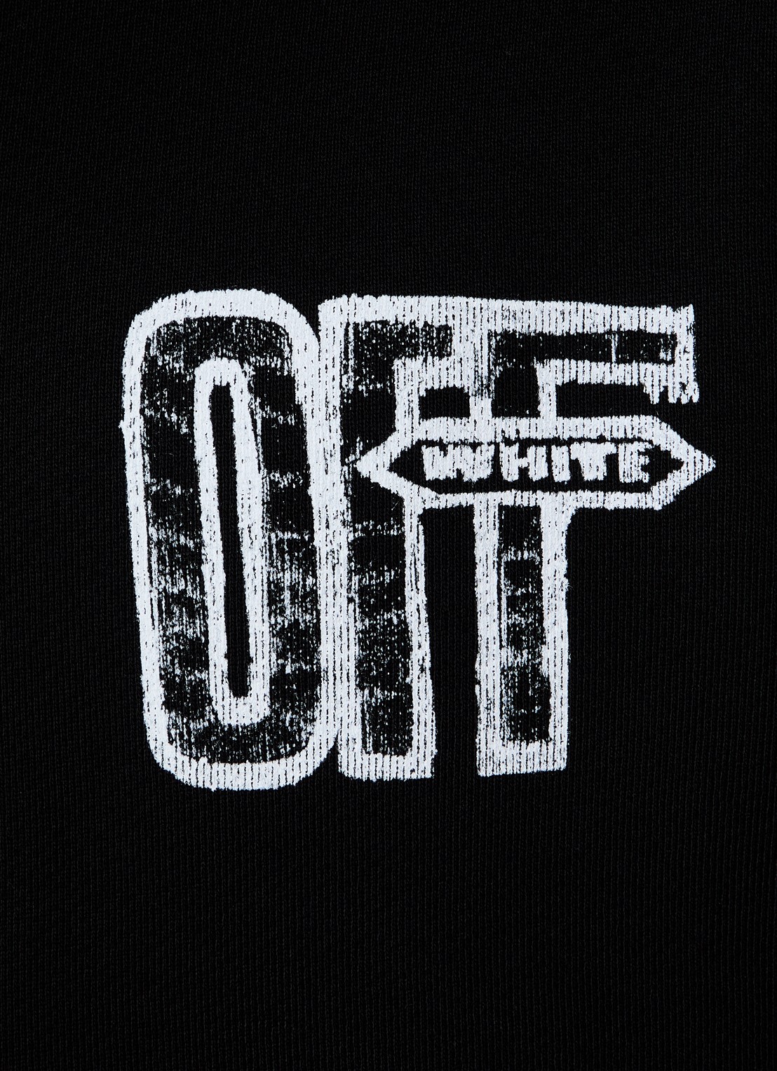 Off-White Motion hoodie met logo- en backprint - detail 6 zwart