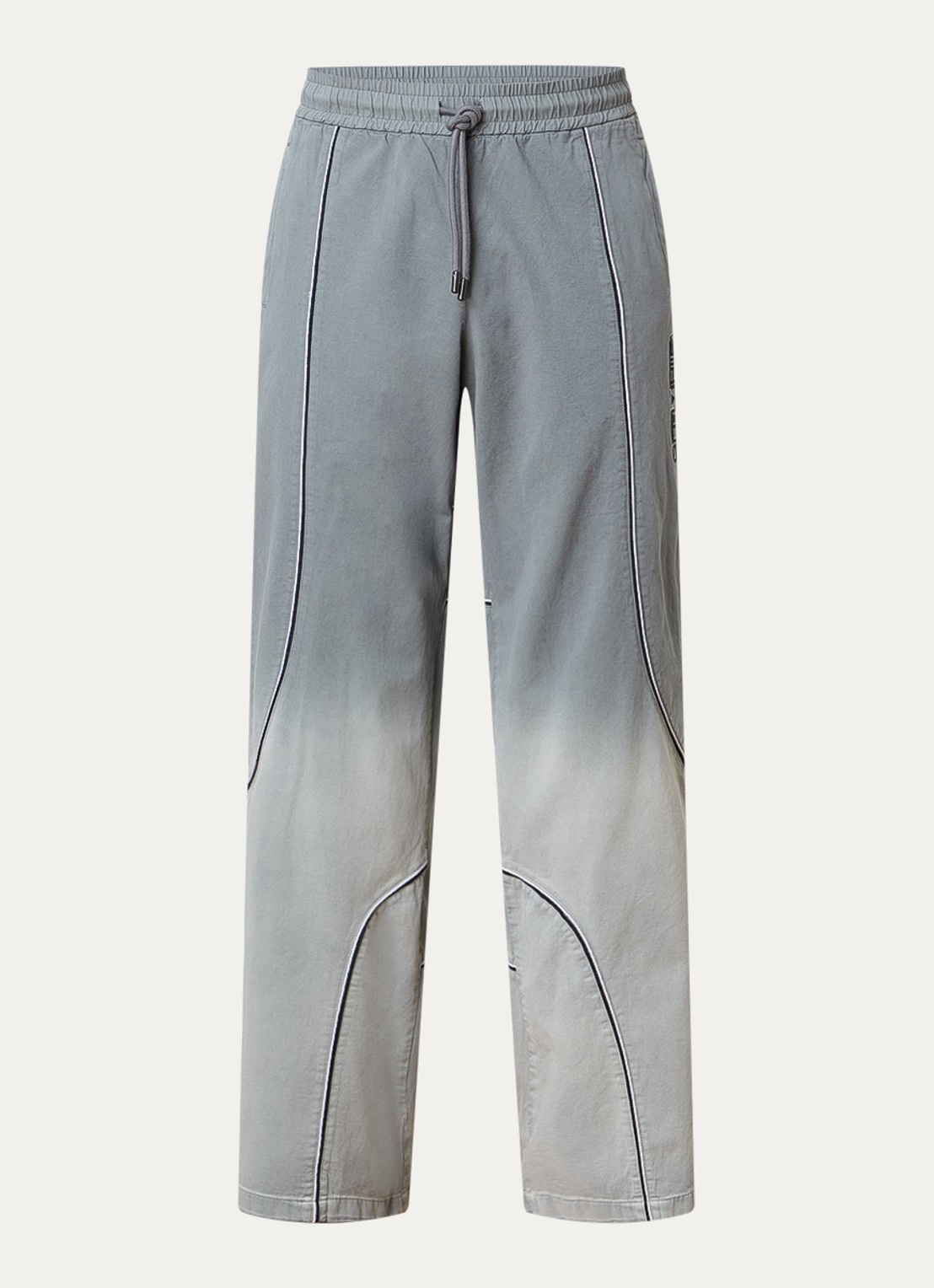Off-White Offline straight fit trackpants met dip-dye dessin en trekkoord - voorkant 5 grijs