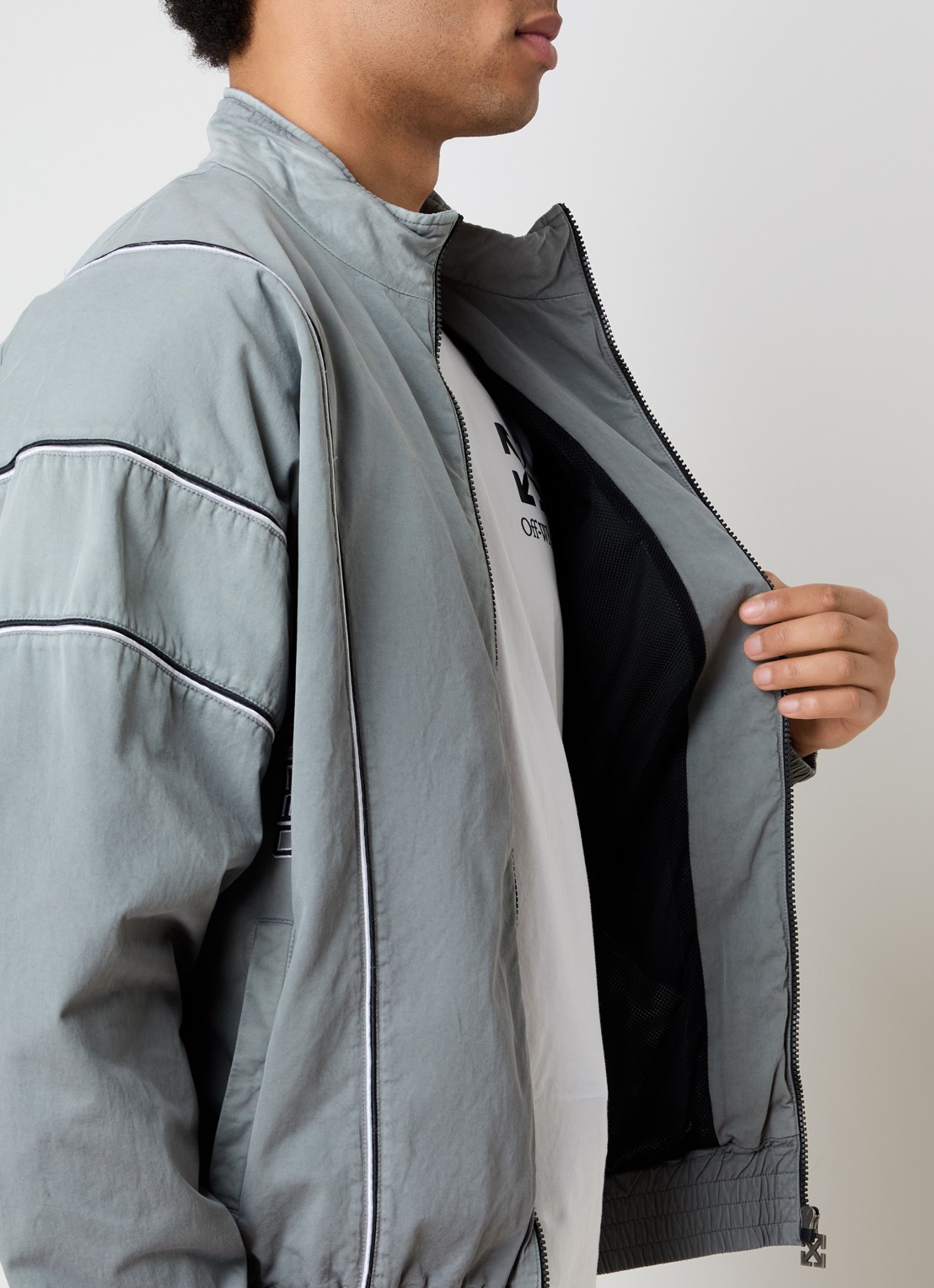 Off-White Offline trackvest met steekzakken - detail 5 grijs