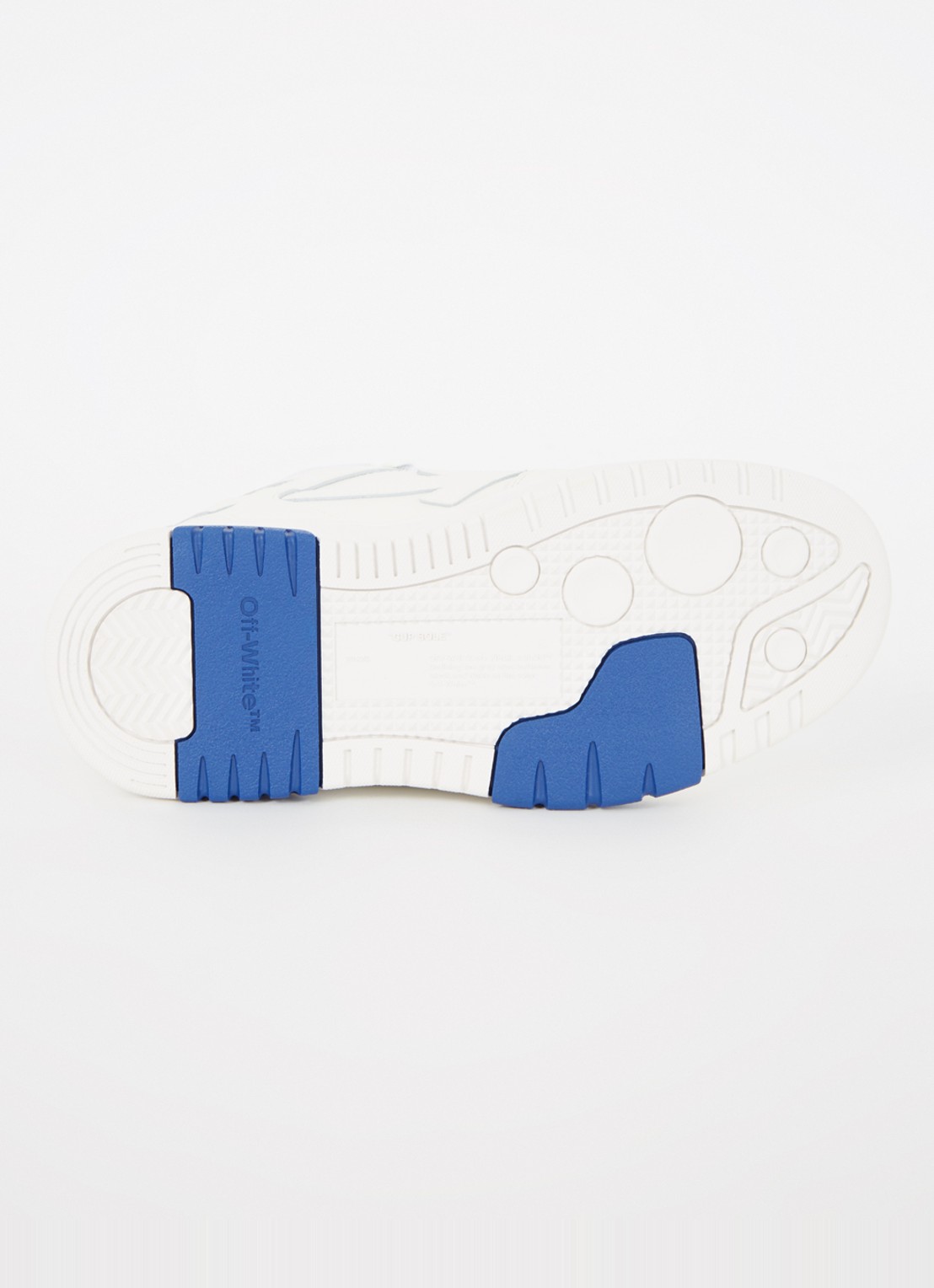 Off-White Out Of Office "For Walking" sneaker van kalfsleer - detail 4 wit