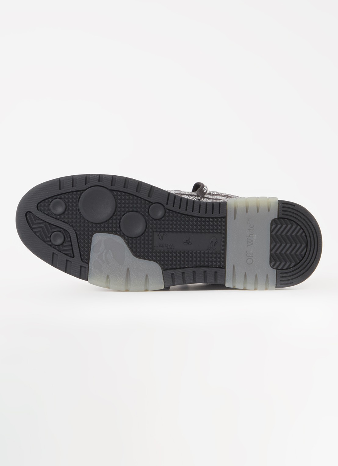 Off-White Out Of Office sneaker met kalfsleren details en strass - detail 5 zwart