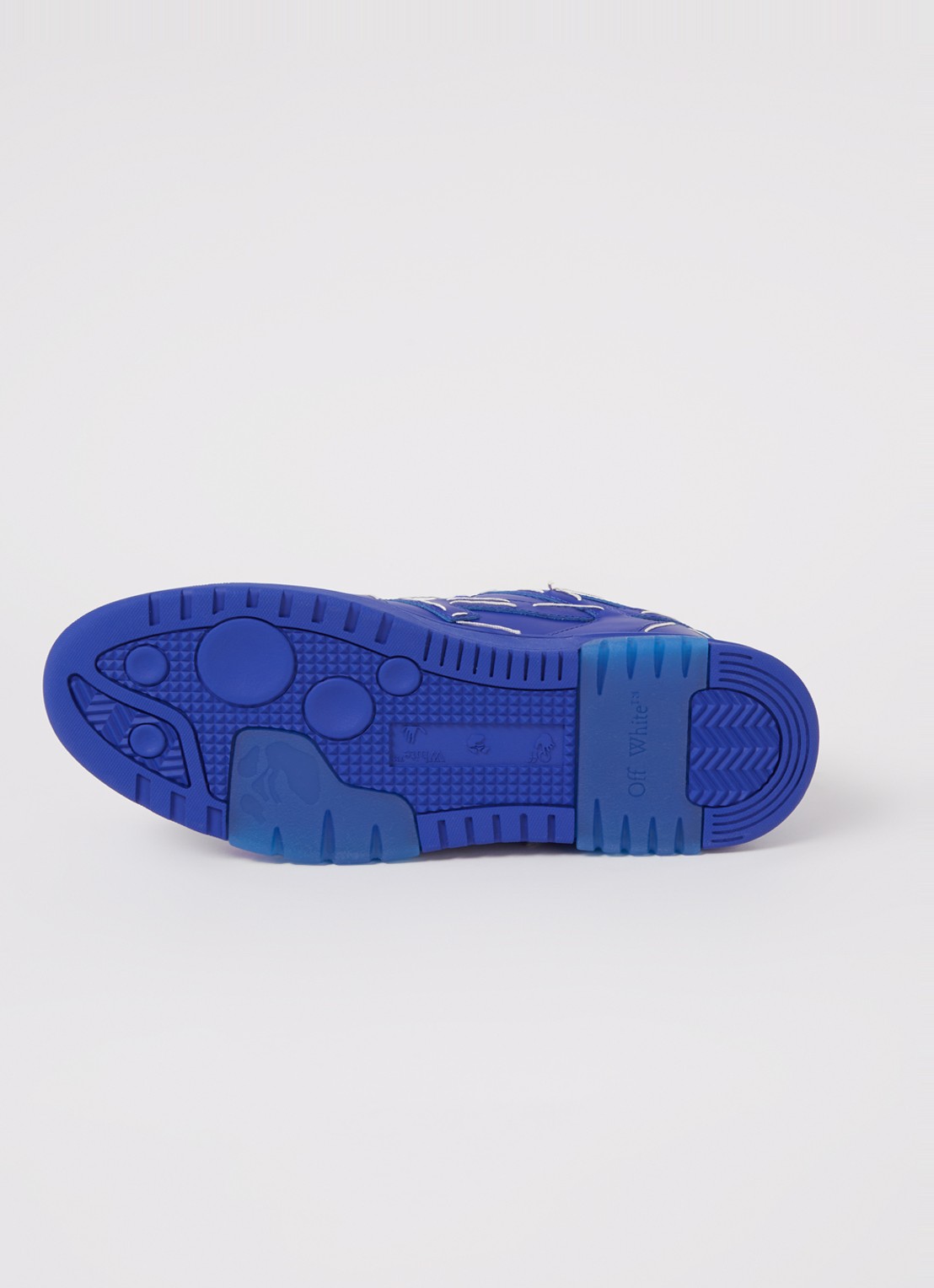 Off-White Out Of Office sneaker met leren details - detail 7 donkerblauw