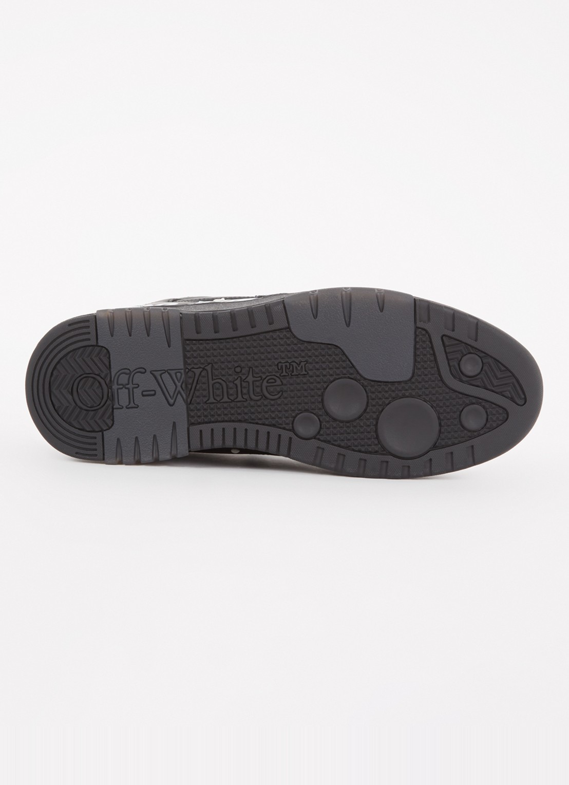 Off-White Out Of Office sneaker van kalfsleer met print - detail 6 zwart