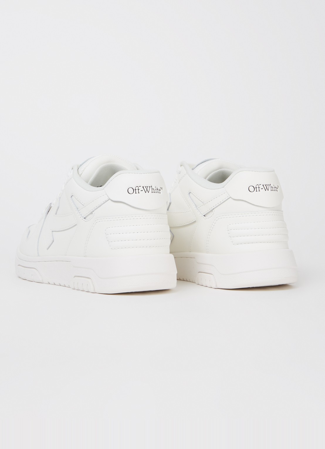Off-White Out Of Office sneaker van kalfsleer  - achterkant wit