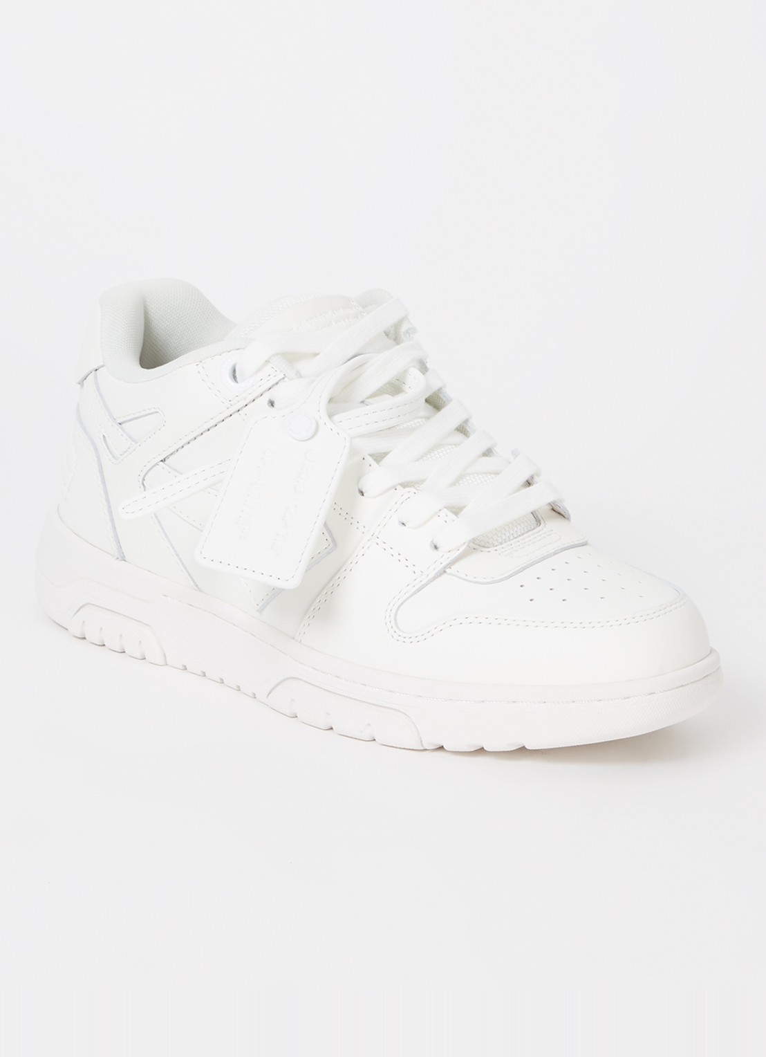 Off-White Out Of Office sneaker van kalfsleer  - voorkant 6 wit