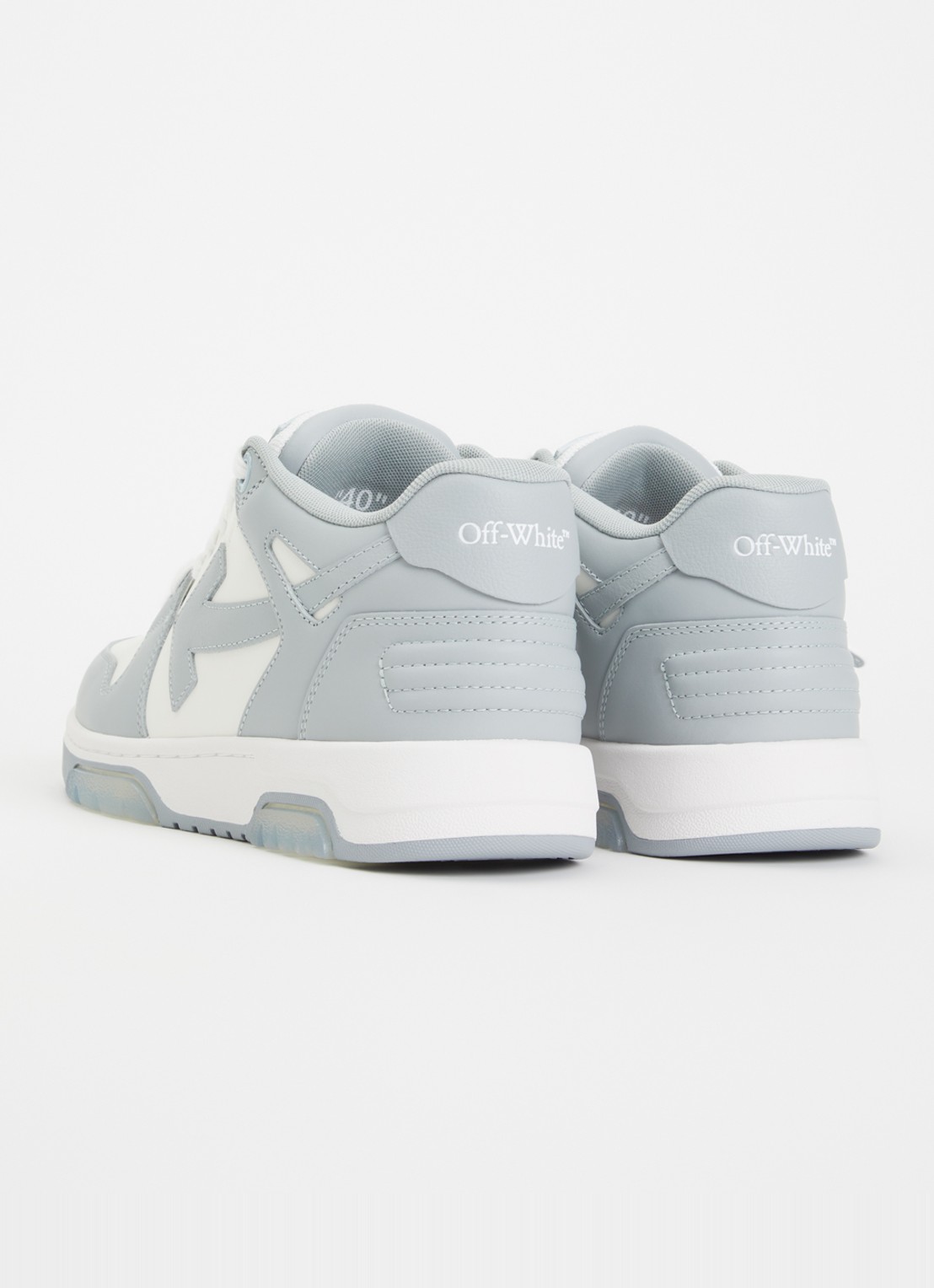 Off-White Out Of Office sneaker van kalfsleer  - achterkant 6 grijs