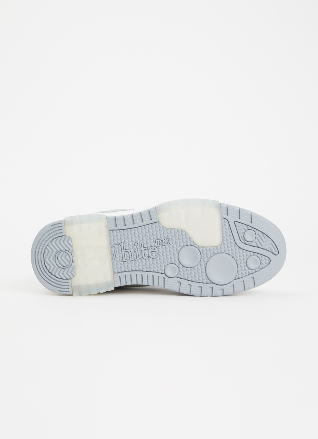 Off-White Out Of Office sneaker van kalfsleer  - detail 4 grijs