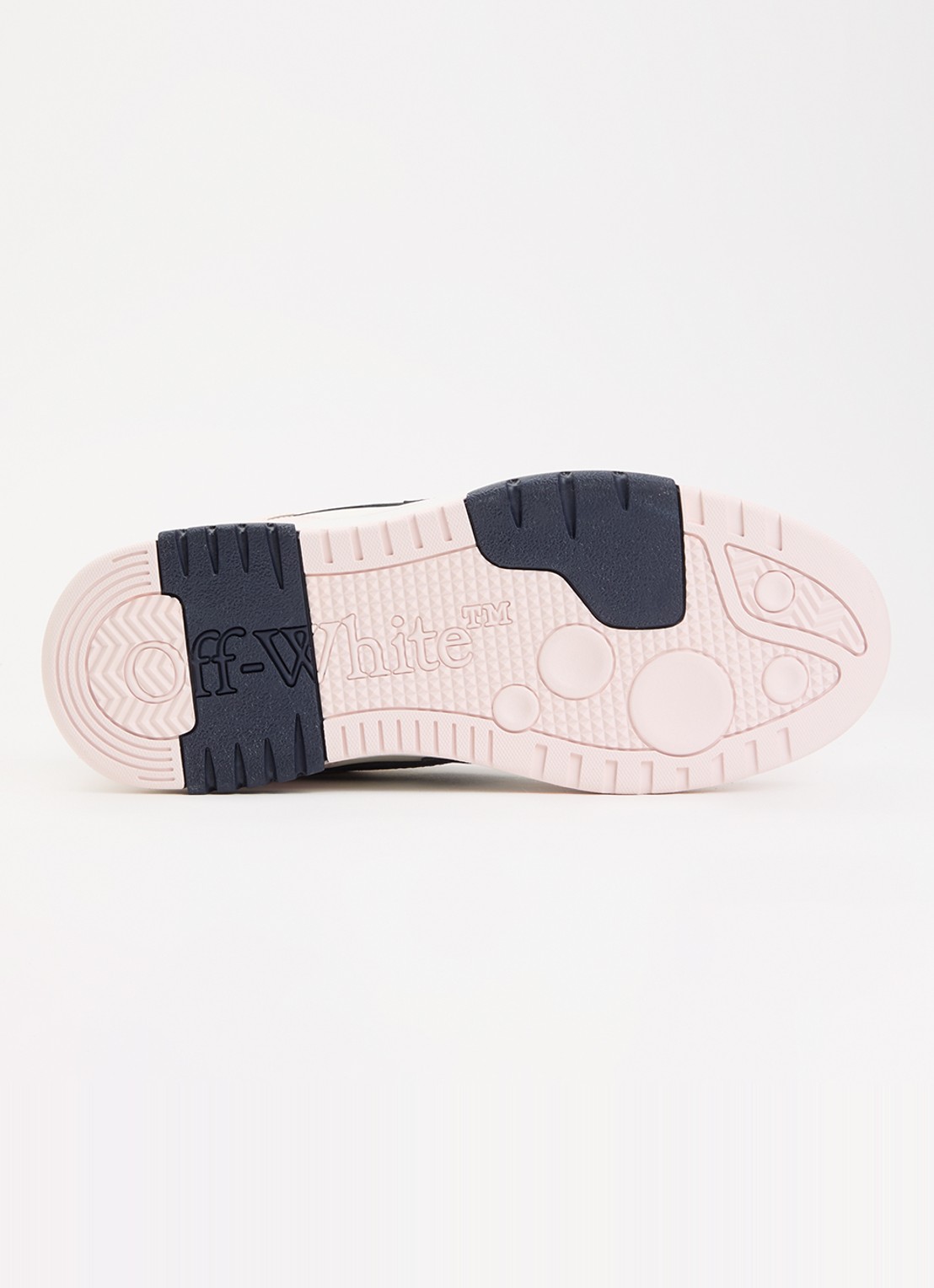 Off-White Out Of Office sneaker van kalfsleer - detail 5 lichtroze