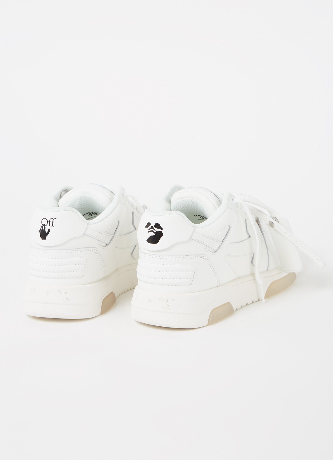 Off-White Out of Office sneaker van kalfsleer - detail 2 wit