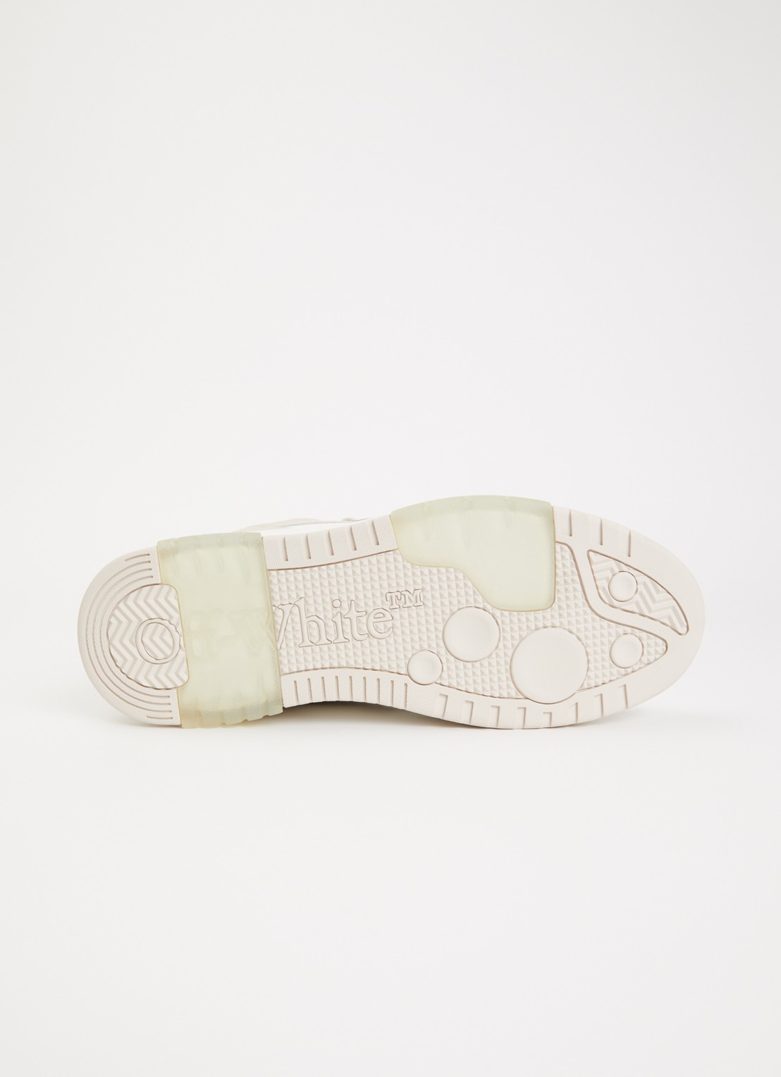 Off-White Out Of Office sneaker van kalfsleer - detail 4 beige