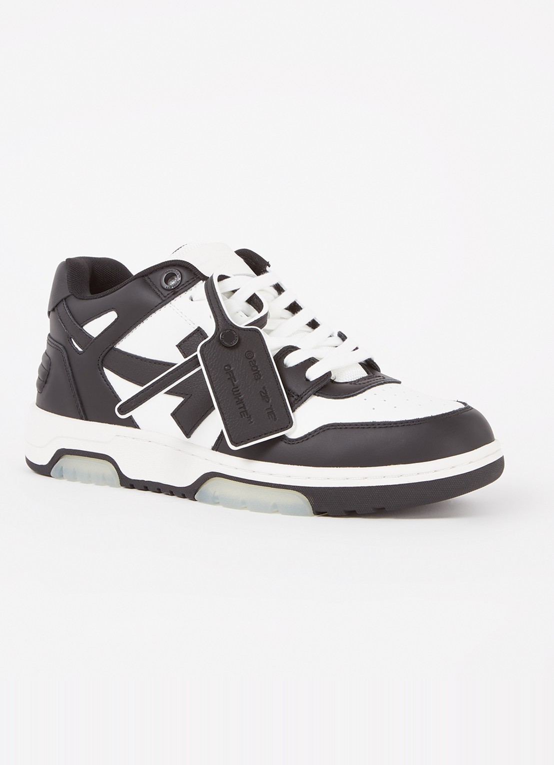 Off-White Out Of Office sneaker van kalfsleer - voorkant wit