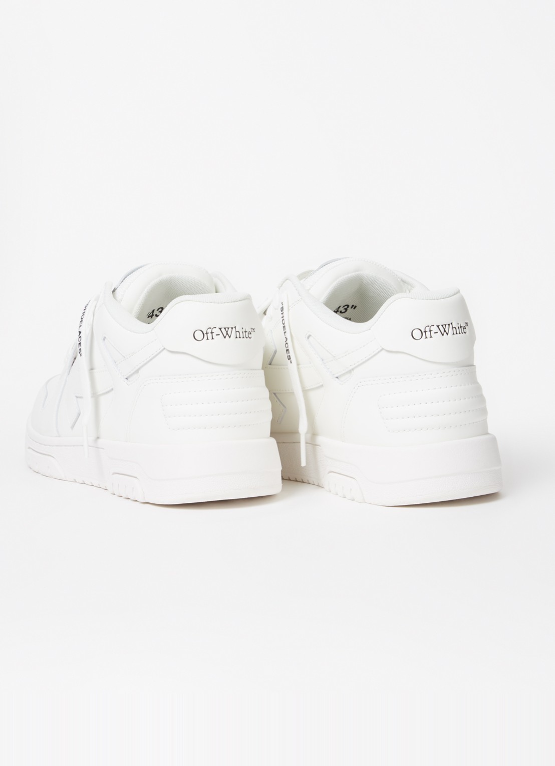 Off-White Out Of Office sneaker van kalfsleer - detail 3 wit