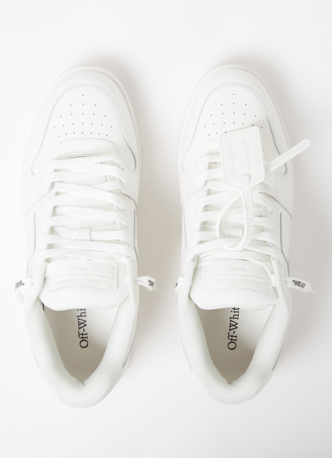 Off-White Out Of Office sneaker van kalfsleer - detail 4 wit